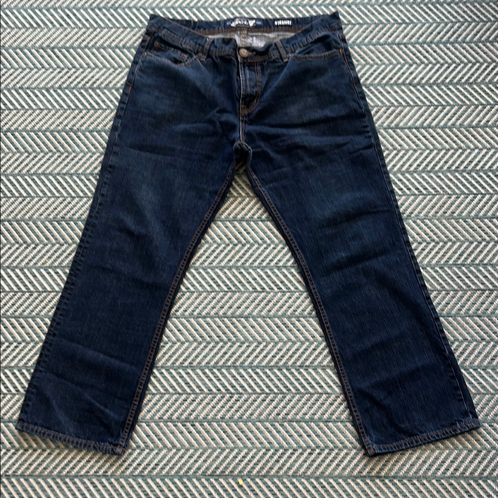 Seven7 Blue Straight Jeans Classic Fit